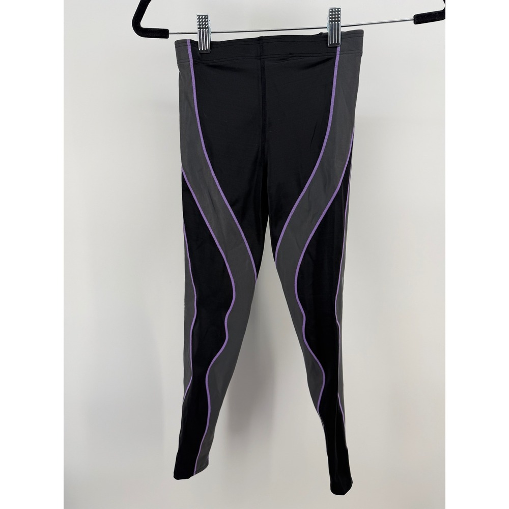 CW-X Stabilyx Women Compression Tights Black Purple Support Web 121809 XS